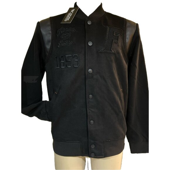 NEW Florida Gators The Wild Collective Suede Fleece Snap Bomber Jacket Men's M - Picture 1 of 10